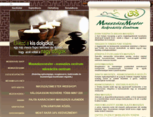 Tablet Screenshot of masszazsmester.hu